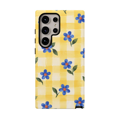 Buttercup Picnic Samsung Galaxy Tough Case | yellow gingham