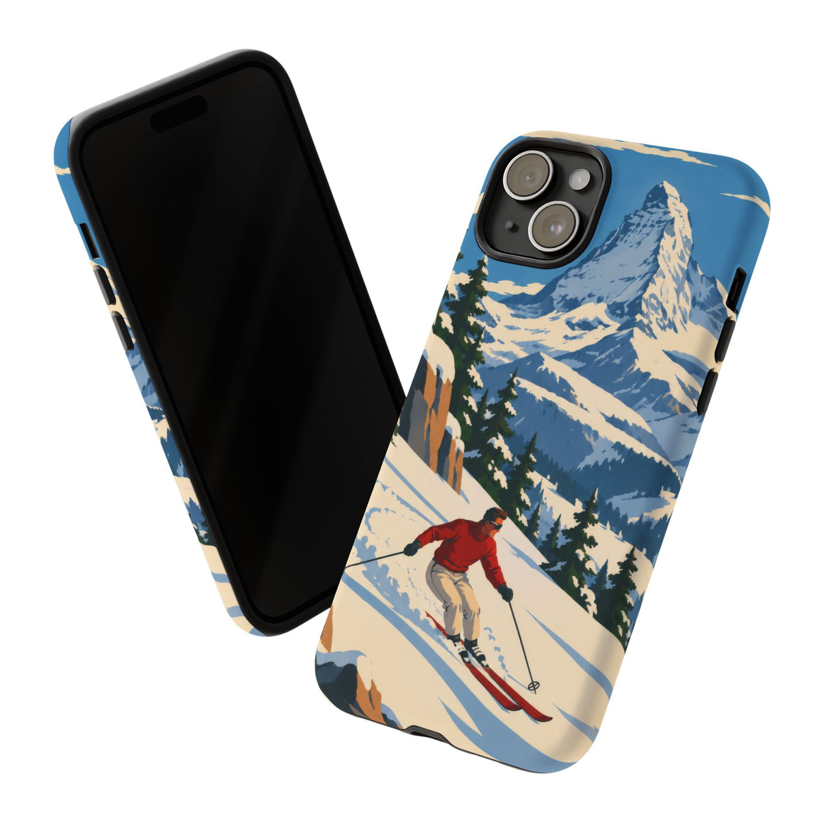 Swiss Skiing — Downhill Arc iPhone Tough Case