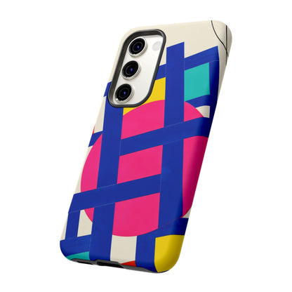 Chromatic Mischief Samsung Galaxy Tough Case | Geometric Color Block Art