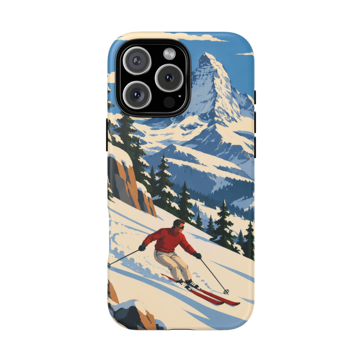 Swiss Skiing — Downhill Arc iPhone Tough Case