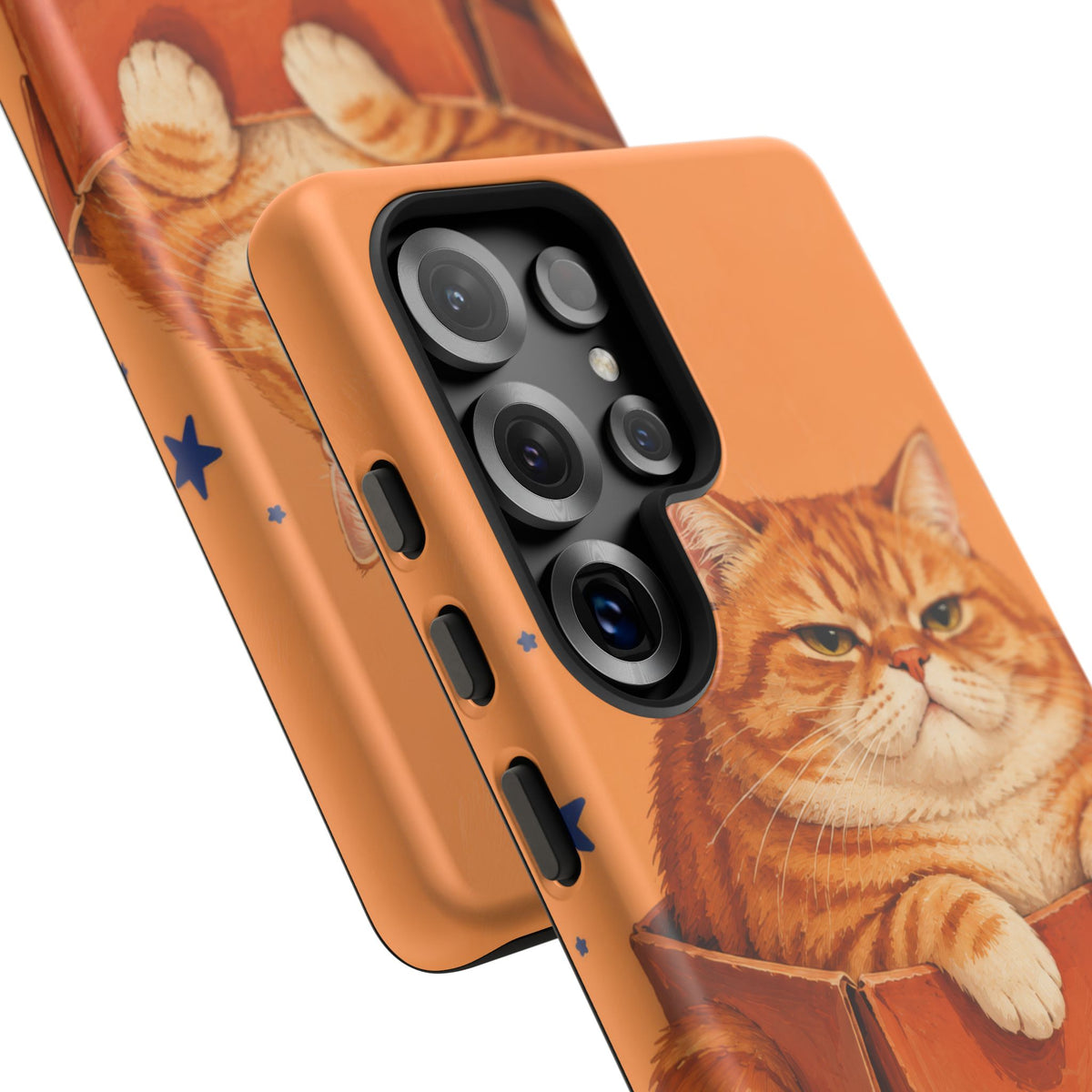 Orange Cat Energy Samsung Galaxy Tough Case