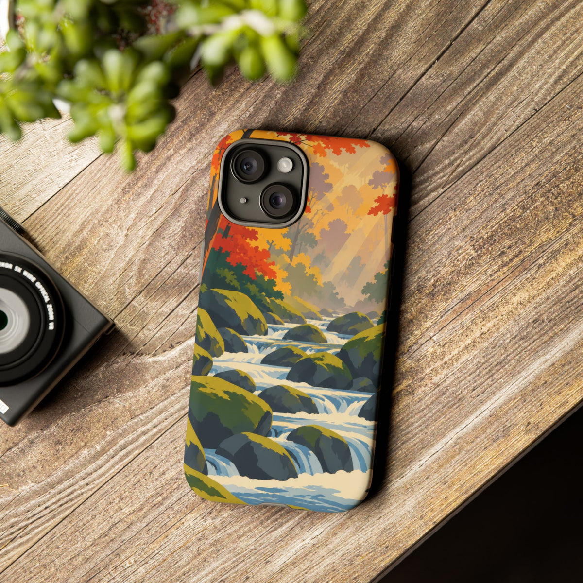 Great Smoky Mountains — Autumn Creek iPhone Tough Case