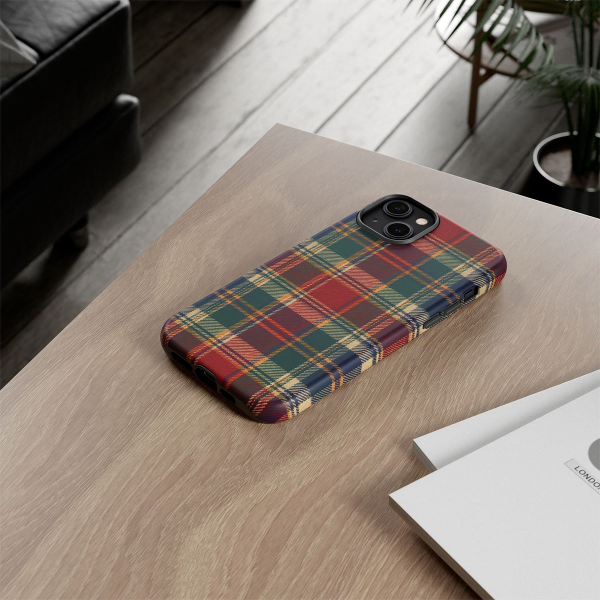 Highland Holiday iPhone Tough Case | christmas plaid