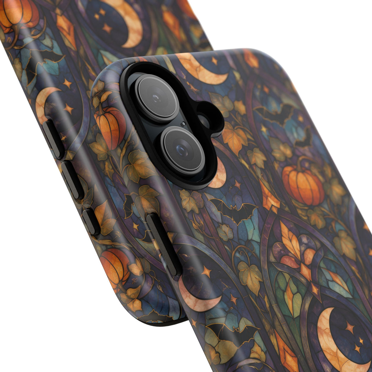 Amber Moon Window iPhone Tough Case | celestial halloween