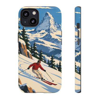 Swiss Skiing — Downhill Arc iPhone Tough Case