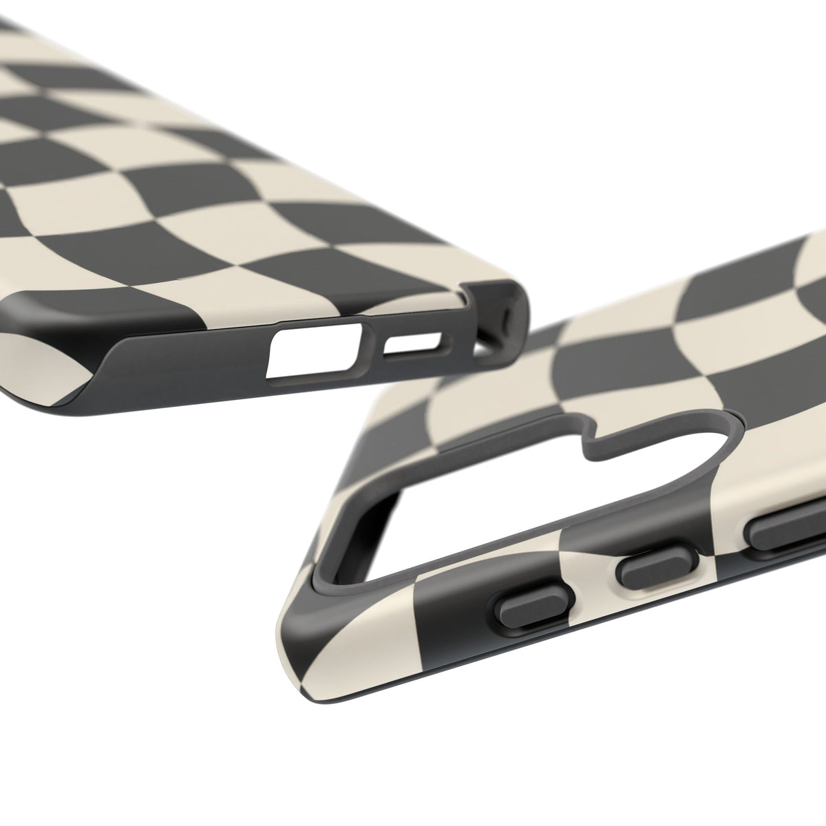 Liquid Check Samsung Galaxy Tough Case | Wavy Checkerboard