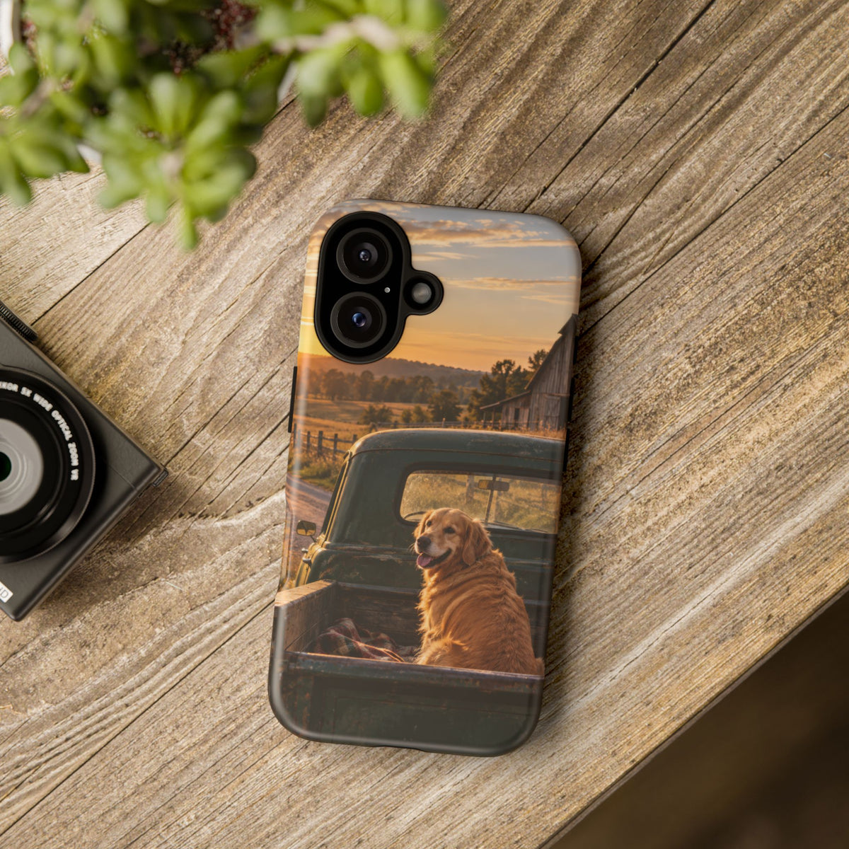 Sunday Road Golden iPhone Tough Case | golden retriever