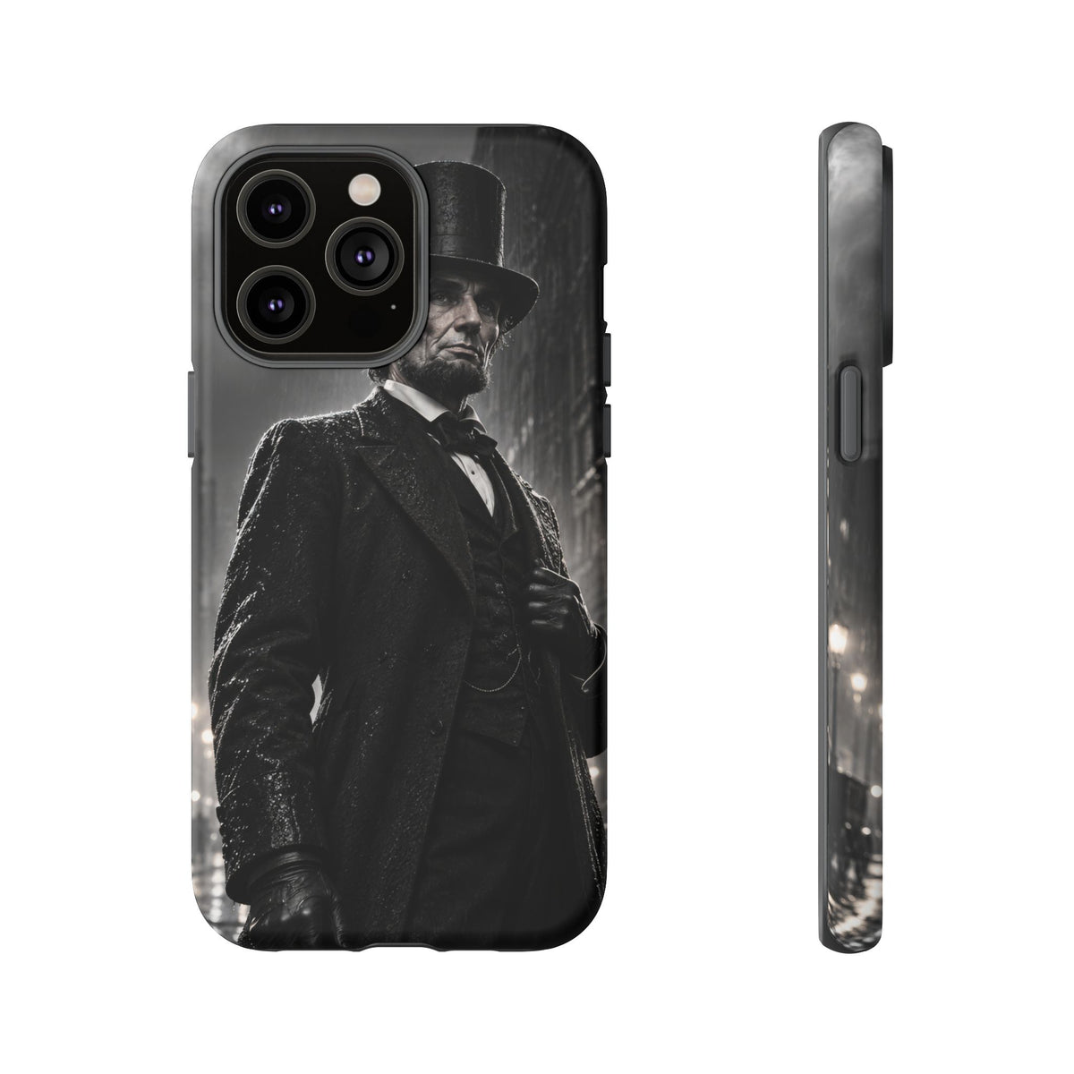 Abe after Midnight iPhone Tough Case | noir lincoln