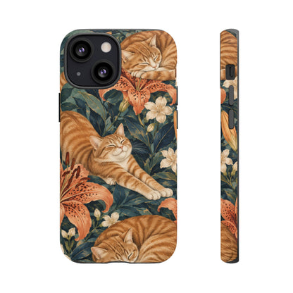 Tiger Lily Tabby iPhone Tough Case | tabby cats
