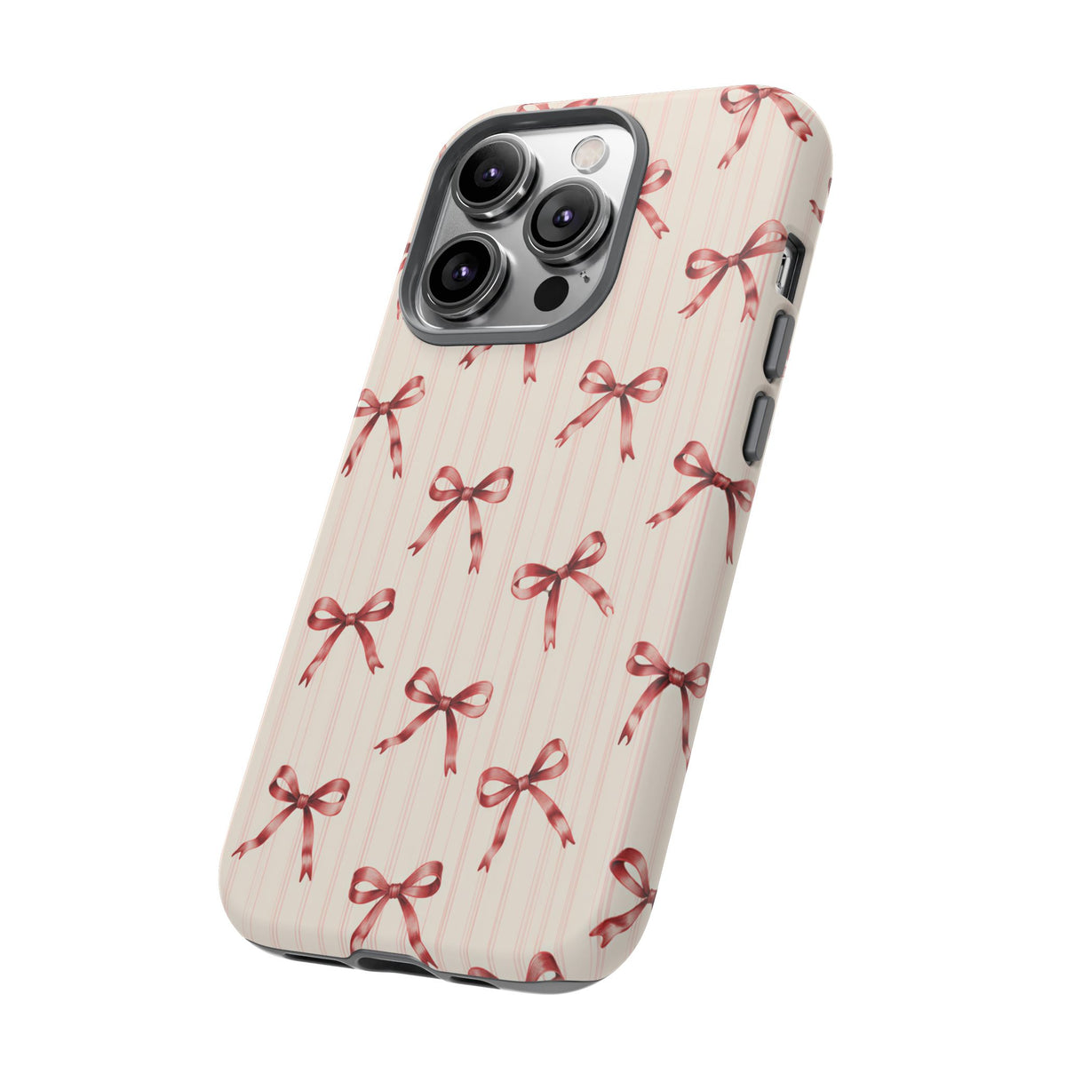 Red Bow iPhone Tough Case | Ribbon Waltz