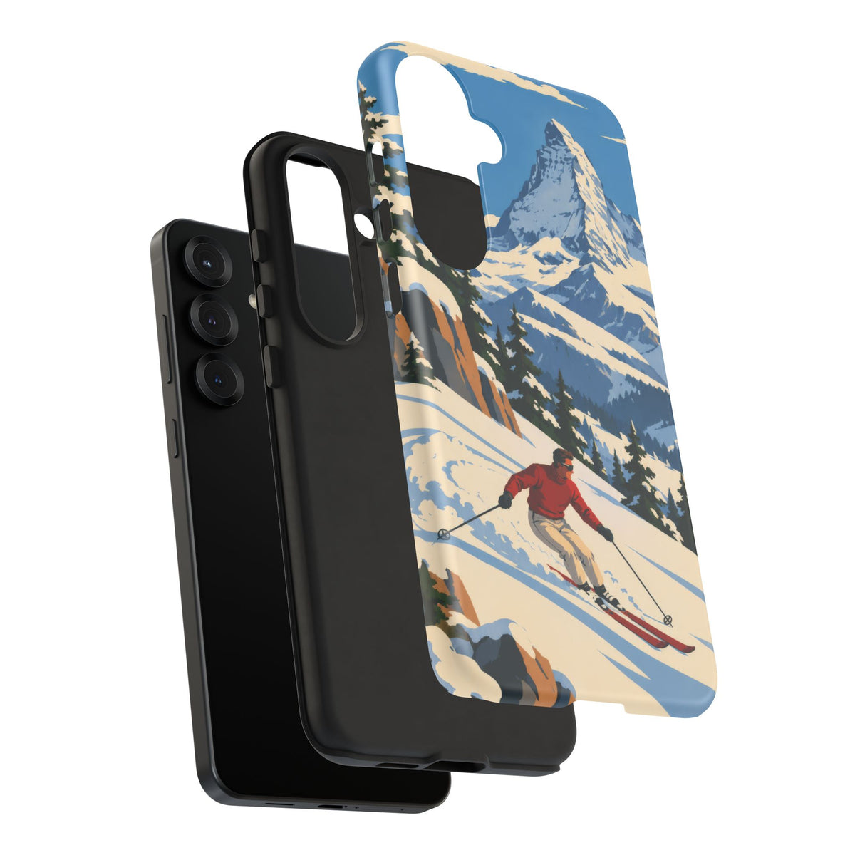 Swiss Skiing — Downhill Arc Samsung Galaxy Tough Case
