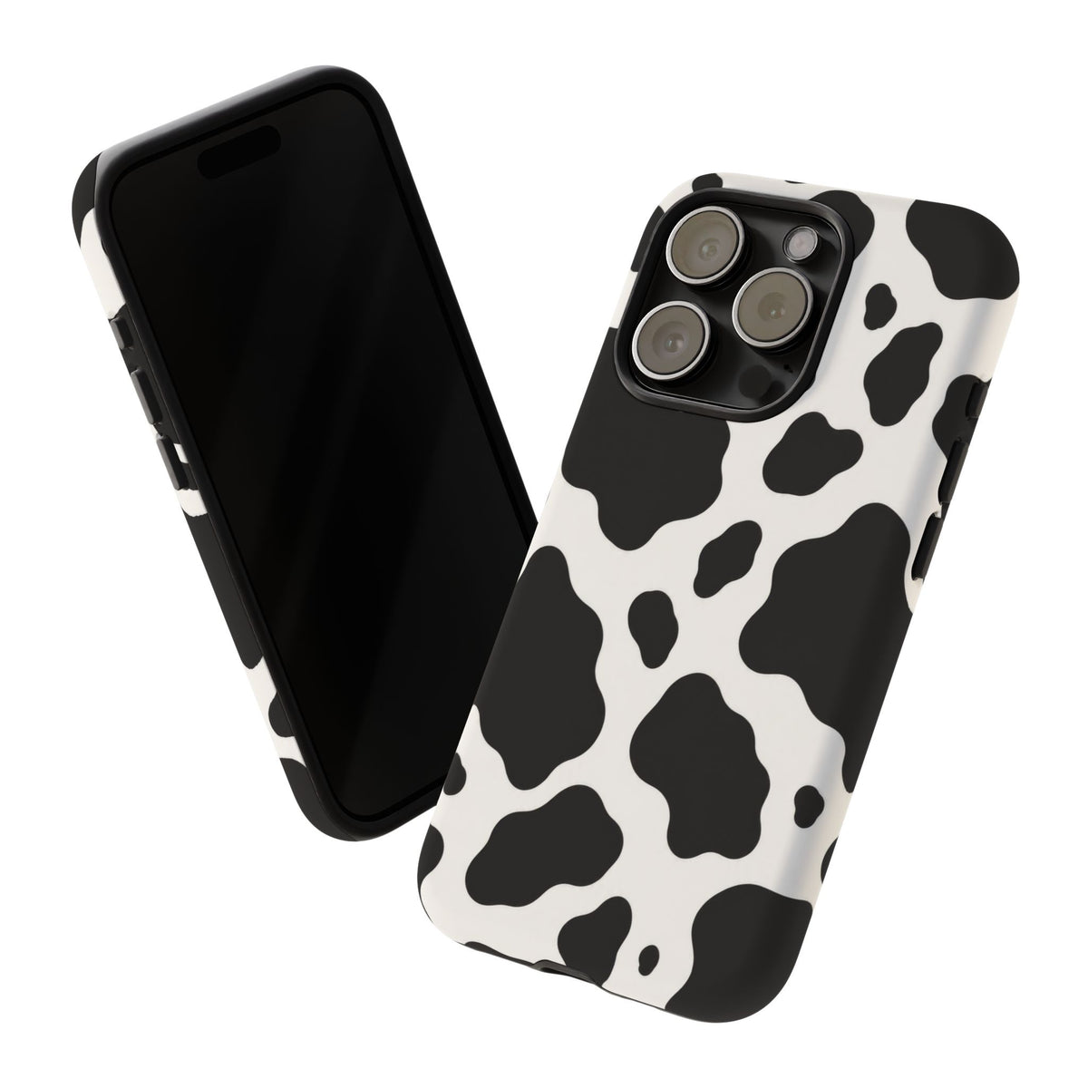 Classic Holstein iPhone Tough Case | Black & White Cow Print