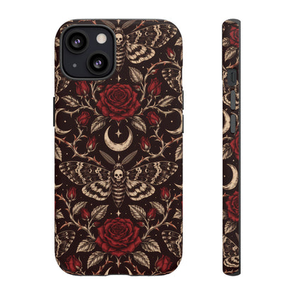 Velvet Moth Masquerade iPhone Tough Case | gothic moth