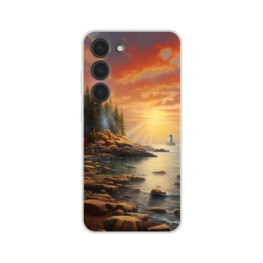 Samsung Case - Acadia Lighthouse Luminance