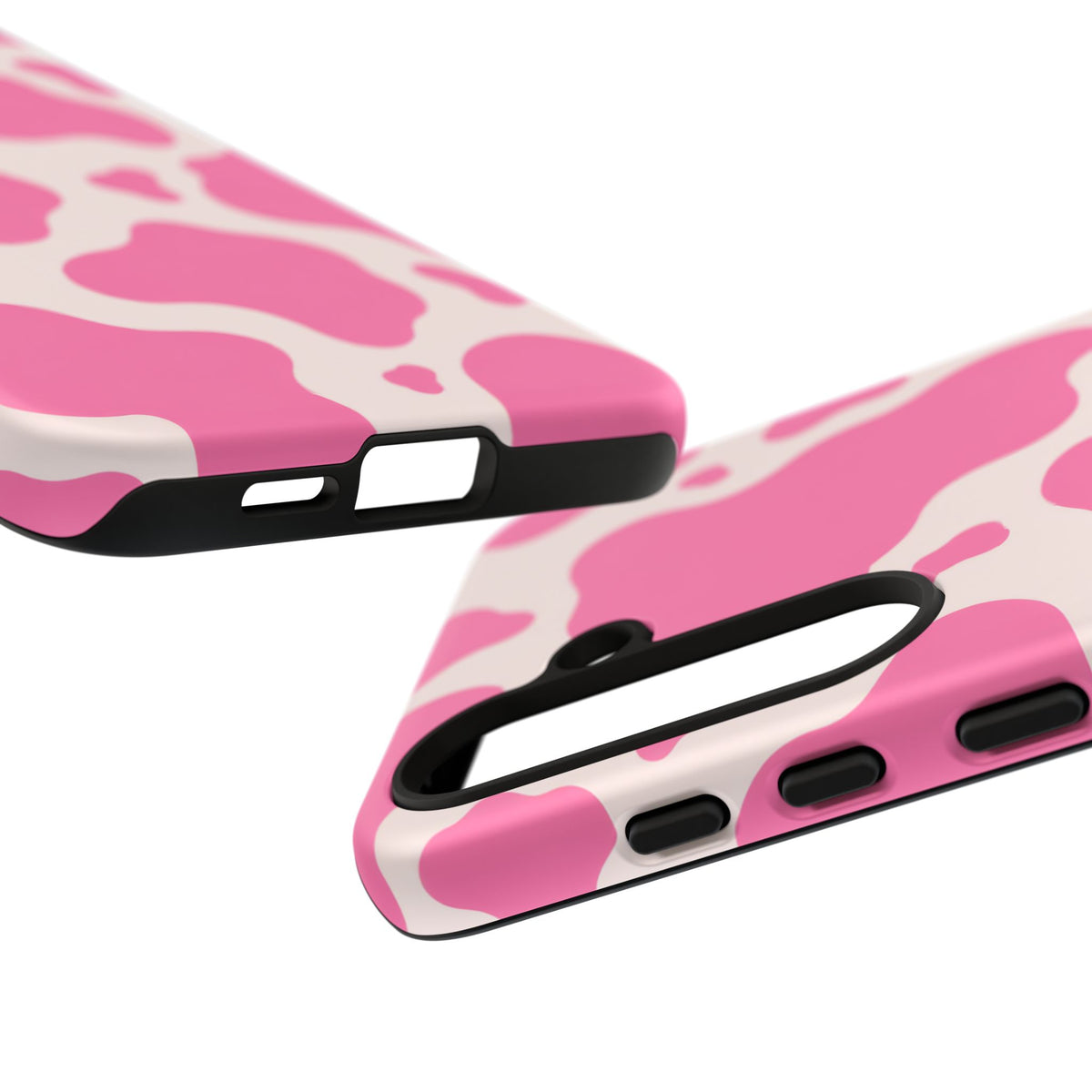 Strawberry Milk Samsung Galaxy Tough Case | Pink Cow Print