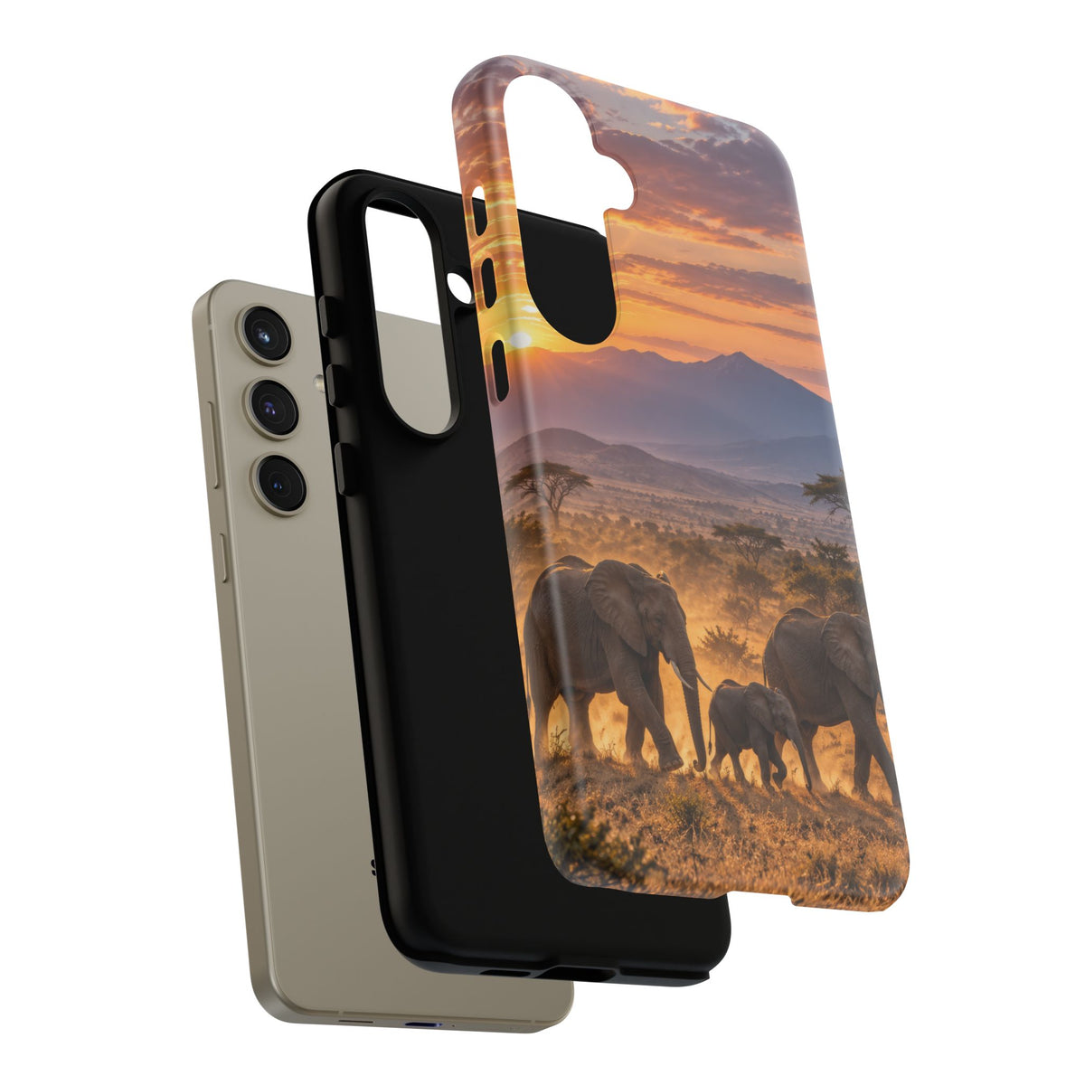 Elephants at First Light Samsung Galaxy Tough Case | african elephants
