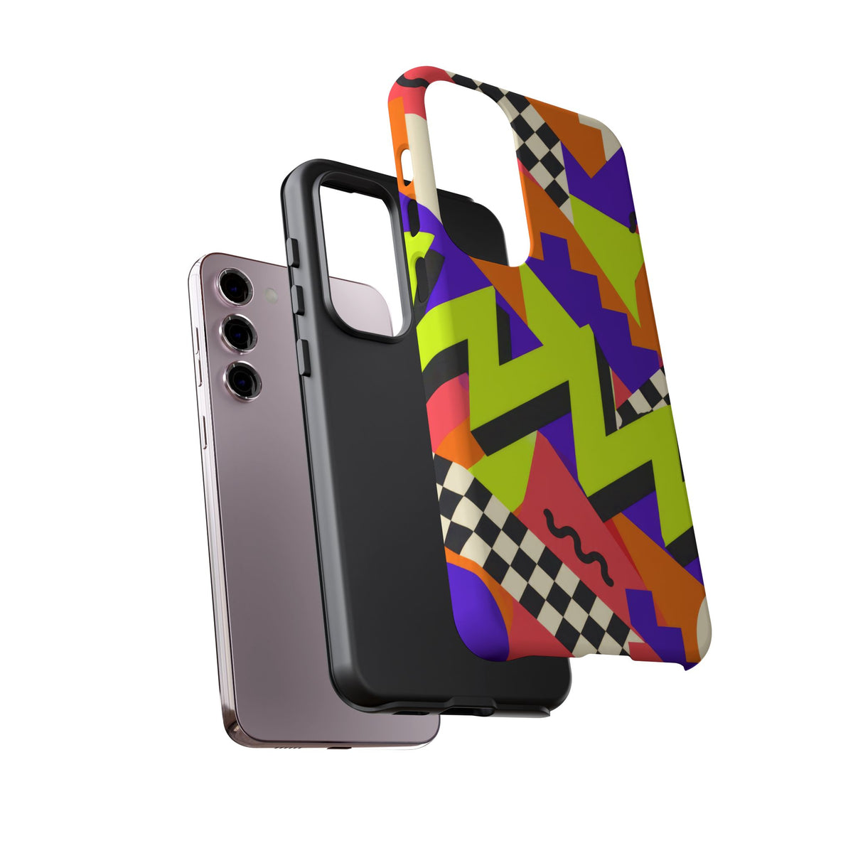 Acid Arcade Samsung Galaxy Tough Case | Bright Retro Geometry