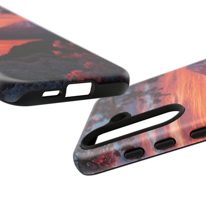 Fuji Moonlit Sakura Samsung Galaxy Tough Phone Case
