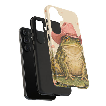 Cowboy Frog Samsung Galaxy Tough Case | Pink Hat Bullfrog