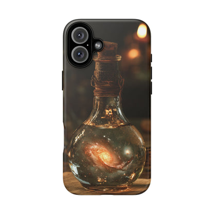 Bottled Cosmos iPhone Tough Case | Galaxy in an Antique Bottle