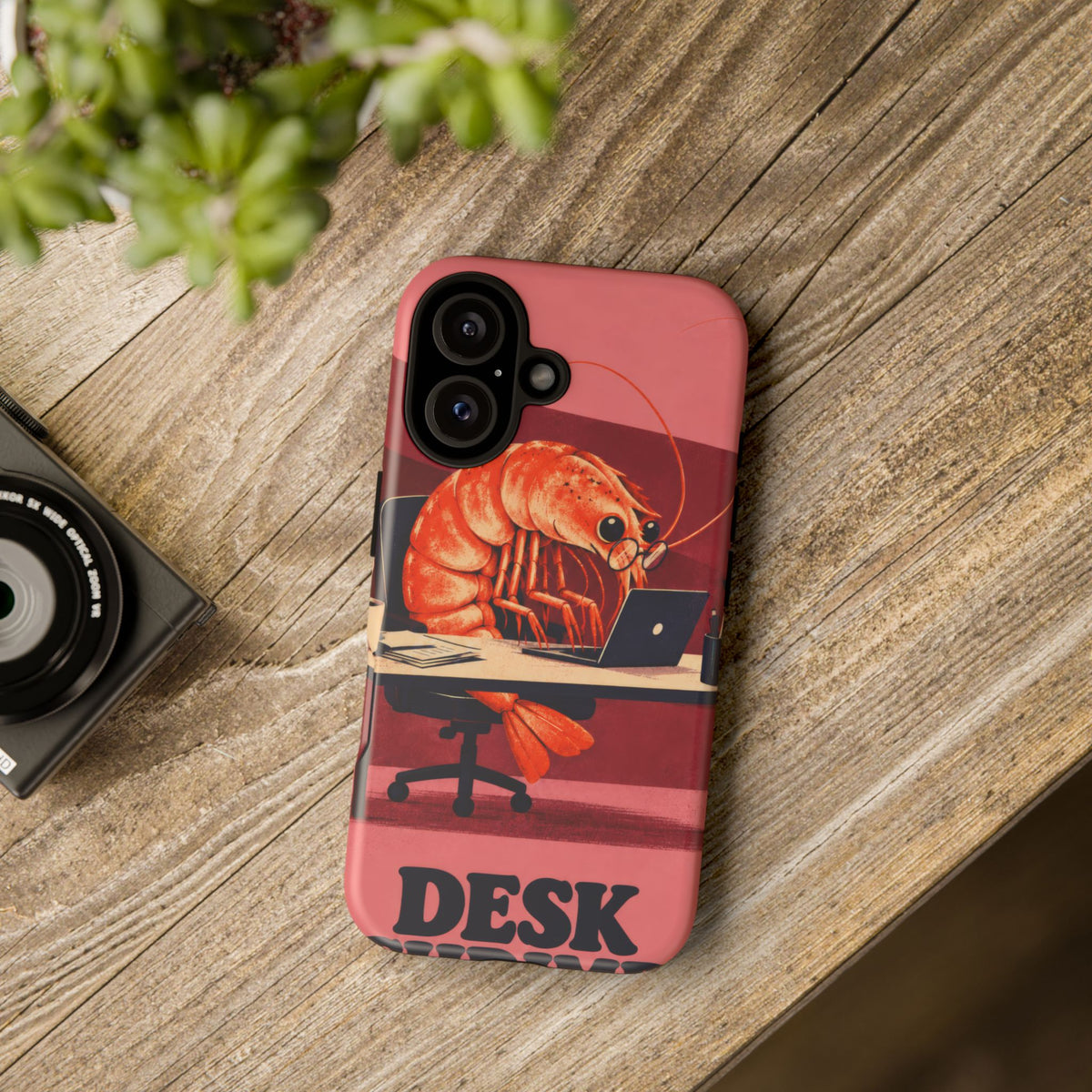 Desk Shrimp iPhone Tough Case
