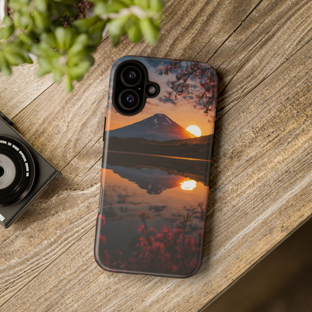 Fuji Golden Reflection iPhone Tough Phone Case
