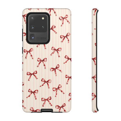 Red Bow Samsung Galaxy Tough Case | Ribbon Waltz