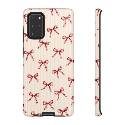 Red Bow Samsung Galaxy Tough Case | Ribbon Waltz