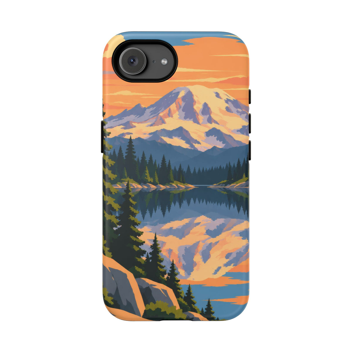 Mount Rainier — Mirror Dawn iPhone Tough Case