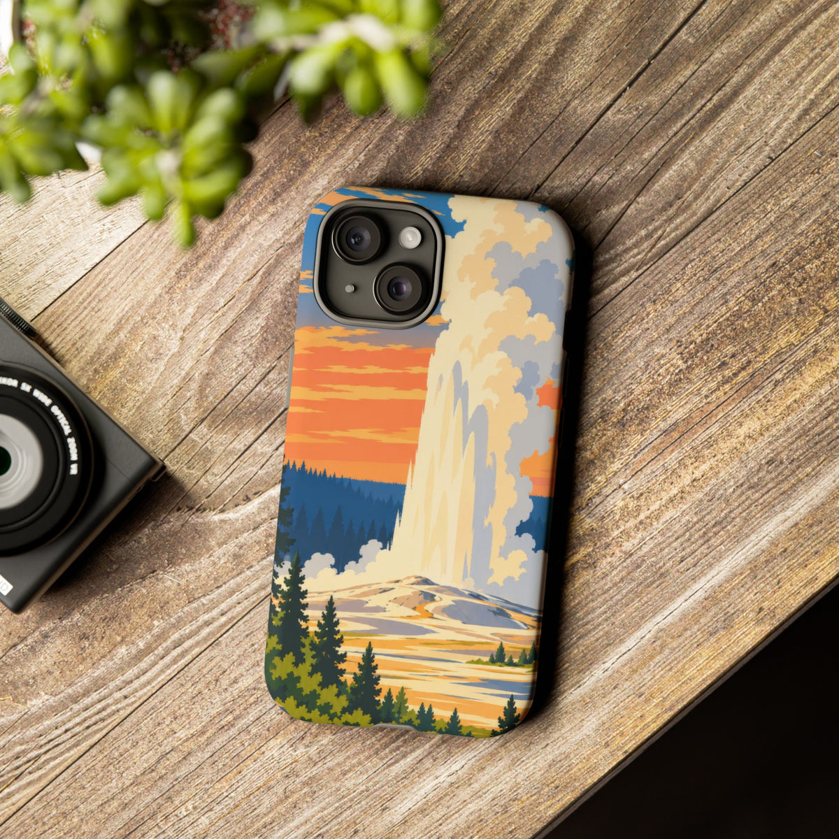 Yellowstone — Geyser Dawn iPhone Tough Case