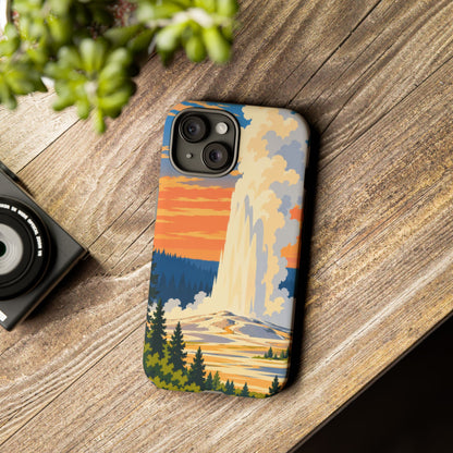 Yellowstone — Geyser Dawn iPhone Tough Case