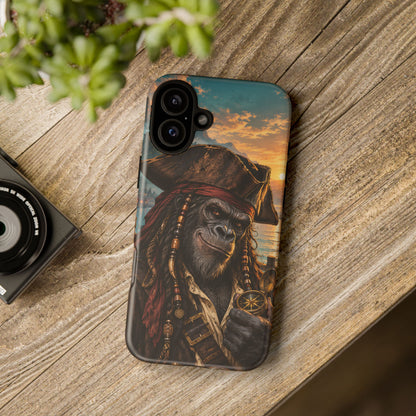 Pirate Gorilla iPhone Tough Case | Captain Silverback