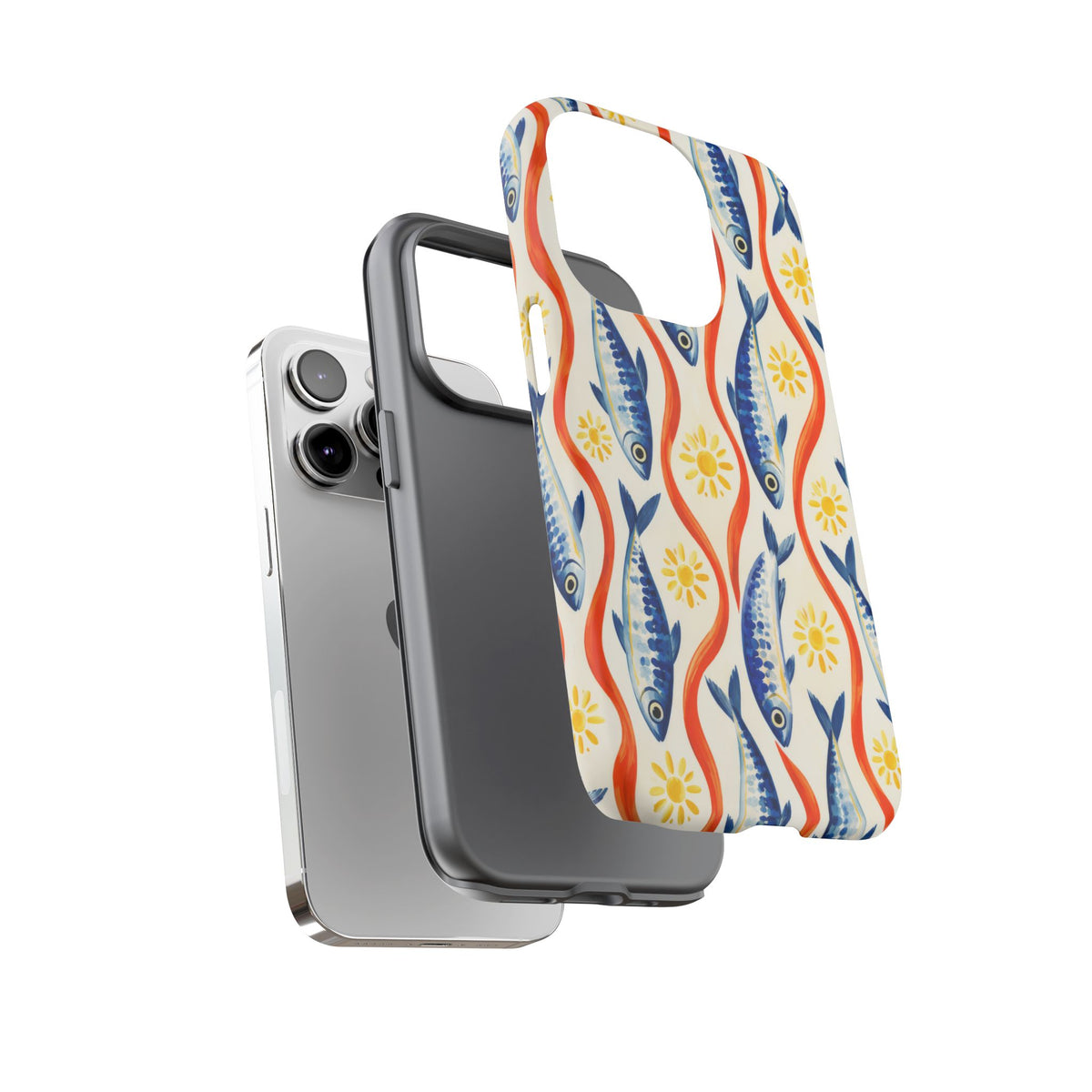 Sardine Social iPhone Tough Case | sardine print