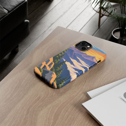Misty Mountains — Amethyst Pass iPhone Tough Case