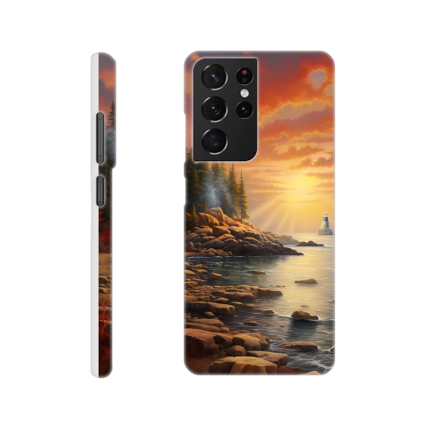 Samsung Case - Acadia Lighthouse Luminance