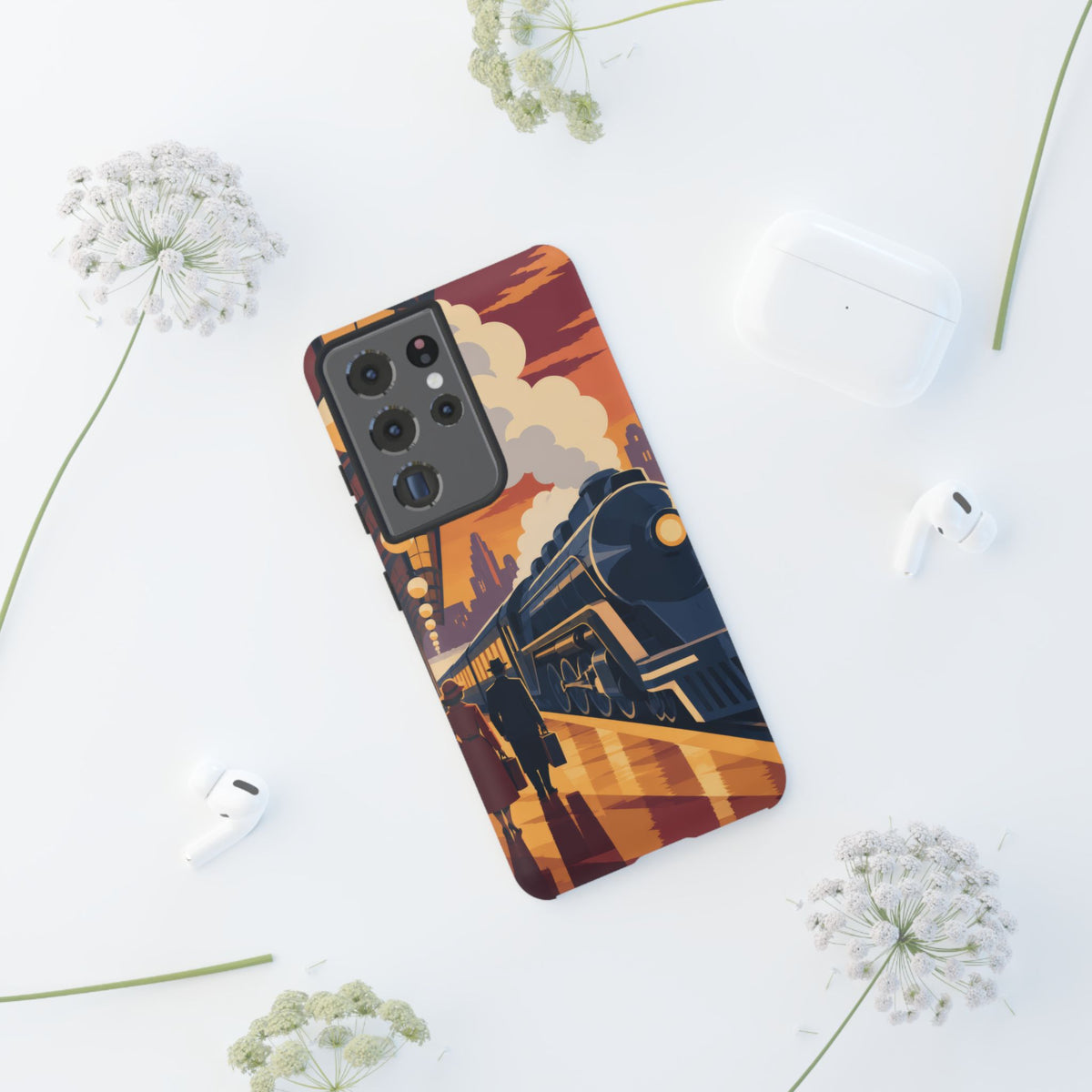 Travel by Train — Night Departure Samsung Galaxy Tough Case | train travel