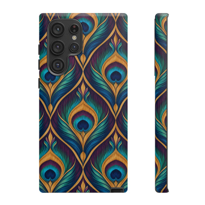Peacock Nocturne Samsung Galaxy Tough Case | art deco