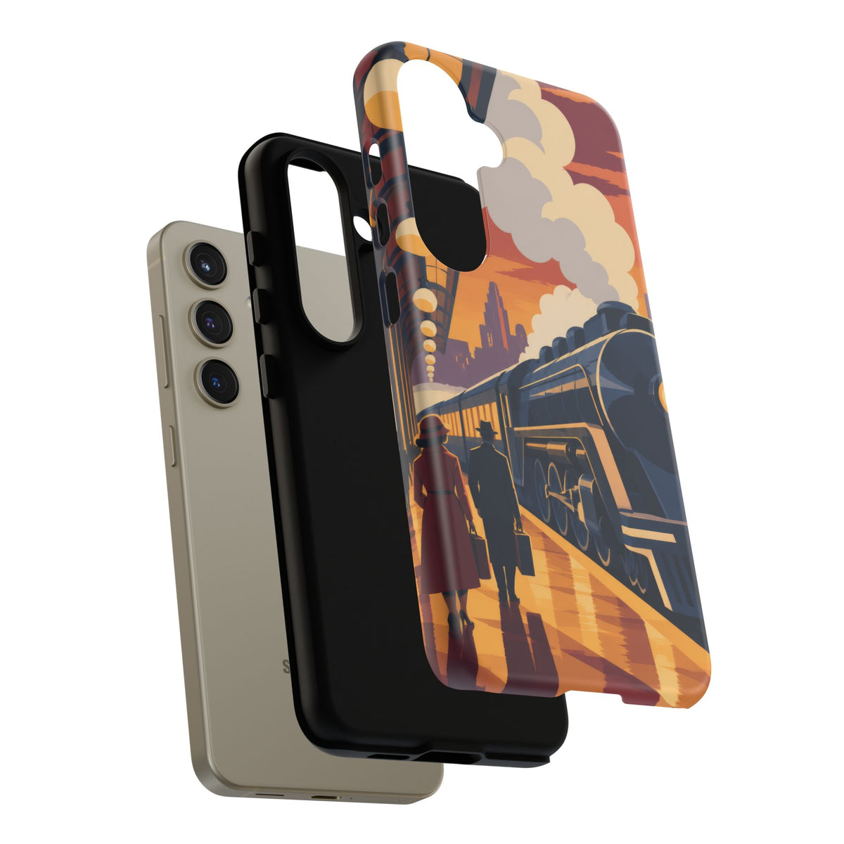 Travel by Train — Night Departure Samsung Galaxy Tough Case | train travel