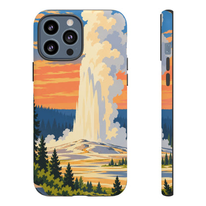 Yellowstone — Geyser Dawn iPhone Tough Case