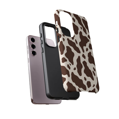 Cocoa Ranch Samsung Galaxy Tough Case | Brown Cow Print