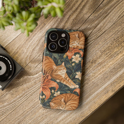 Tiger Lily Tabby iPhone Tough Case | tabby cats