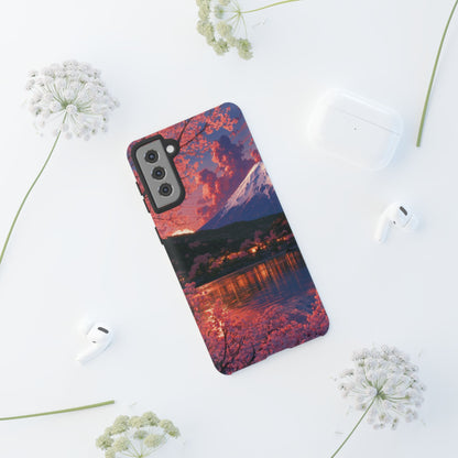 Sakura Lakeside Village Samsung Galaxy Tough Phone Case