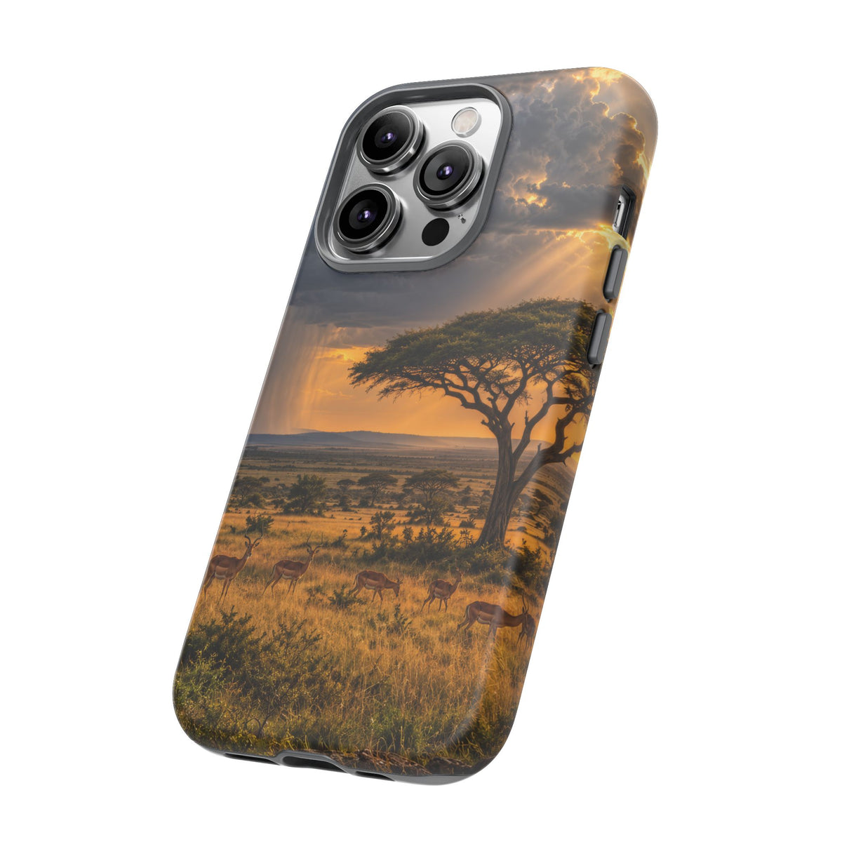 Stormlight on the Mara iPhone Tough Case | african storm