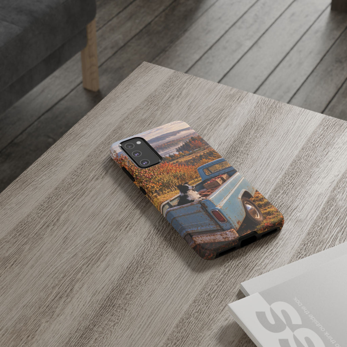 Blue Truck October Samsung Galaxy Tough Case | border collie