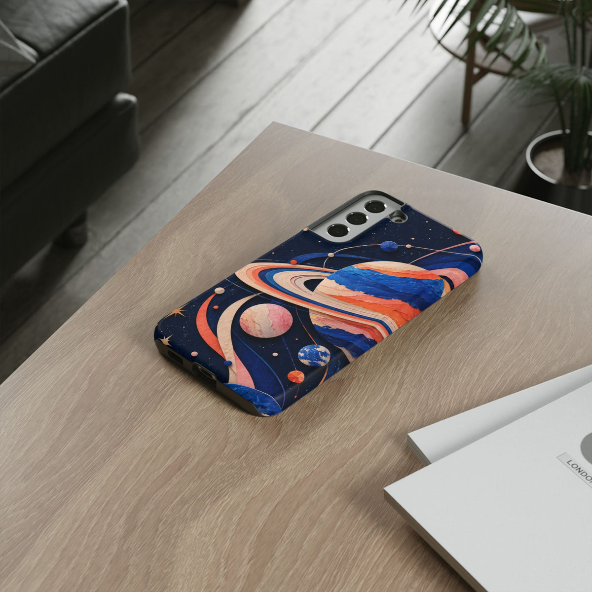 Cosmic Cut Paper Samsung Galaxy Tough Case | modern space