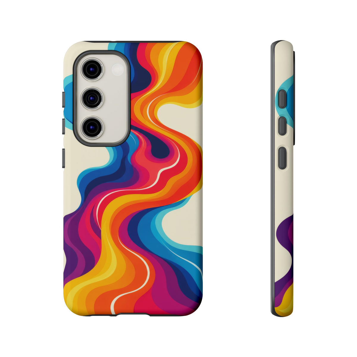 Chromatic Current Samsung Galaxy Tough Case | retro waves