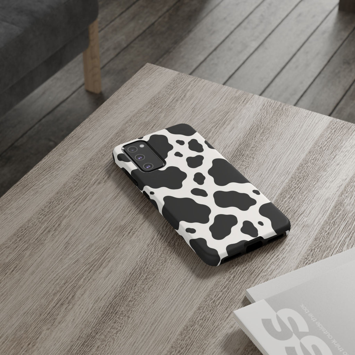 Classic Holstein Samsung Galaxy Tough Case | Black & White Cow Print