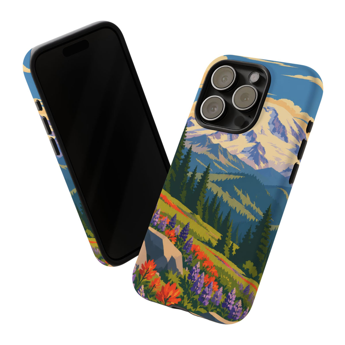 Mount Rainier — Meadow Radiance iPhone Tough Case