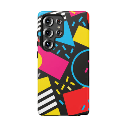 Midnight Confetti Samsung Galaxy Tough Case | Bright Abstract on Black