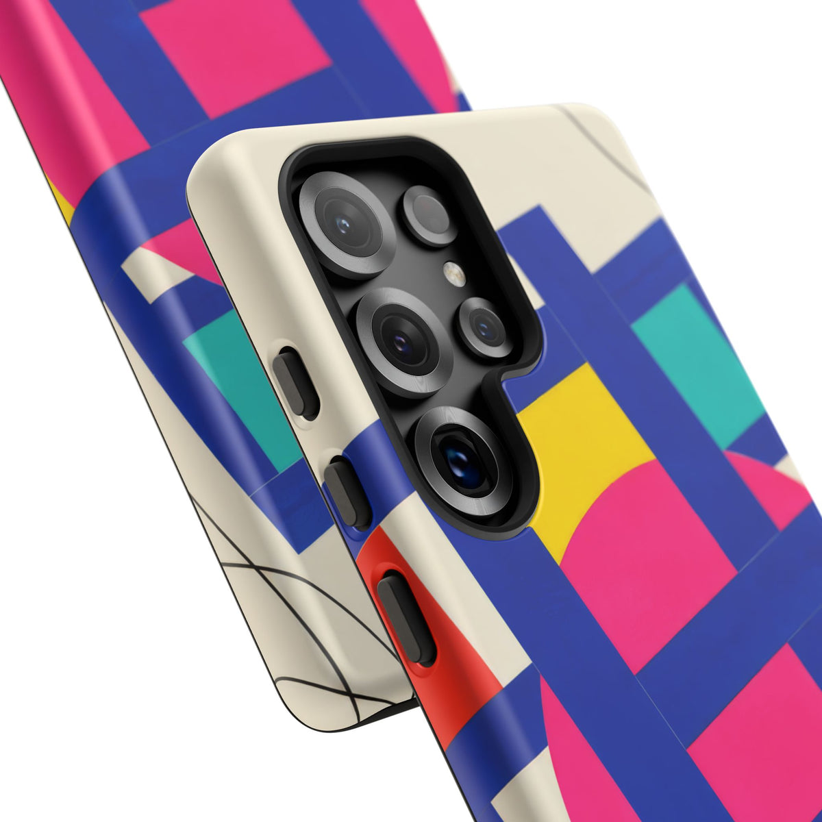 Chromatic Mischief Samsung Galaxy Tough Case | Geometric Color Block Art